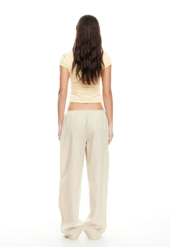 Women Lioness Fashion Pants IN BLOOM PANT Beige Women Lioness Fashion Pants IN BLOOM PANT Beige