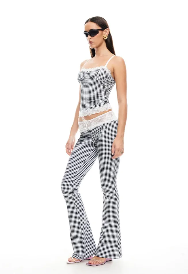 Women Lioness Fashion Pants ON POINTE PANT Black Check Women Lioness Fashion Pants ON POINTE PANT Black Check