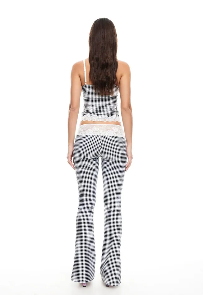 Women Lioness Fashion Pants ON POINTE PANT Black Check Women Lioness Fashion Pants ON POINTE PANT Black Check