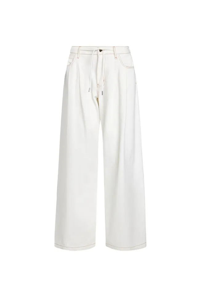 Women Lioness Fashion Pants SLOUCHED TIE UP JEAN Porcelain