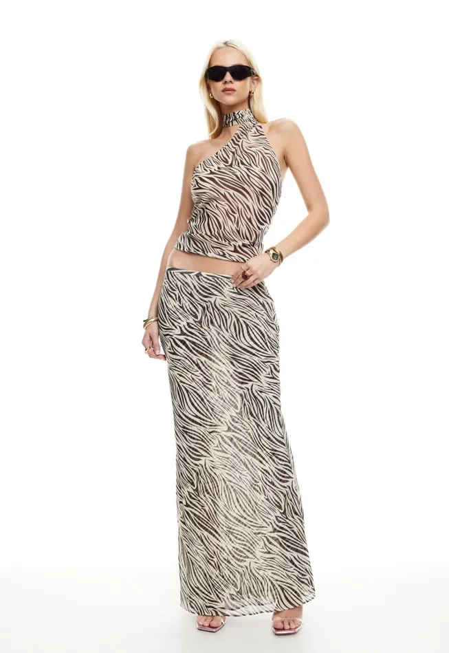 Women Lioness Fashion Skirts ENDLESS MAXI SKIRT Zebra
