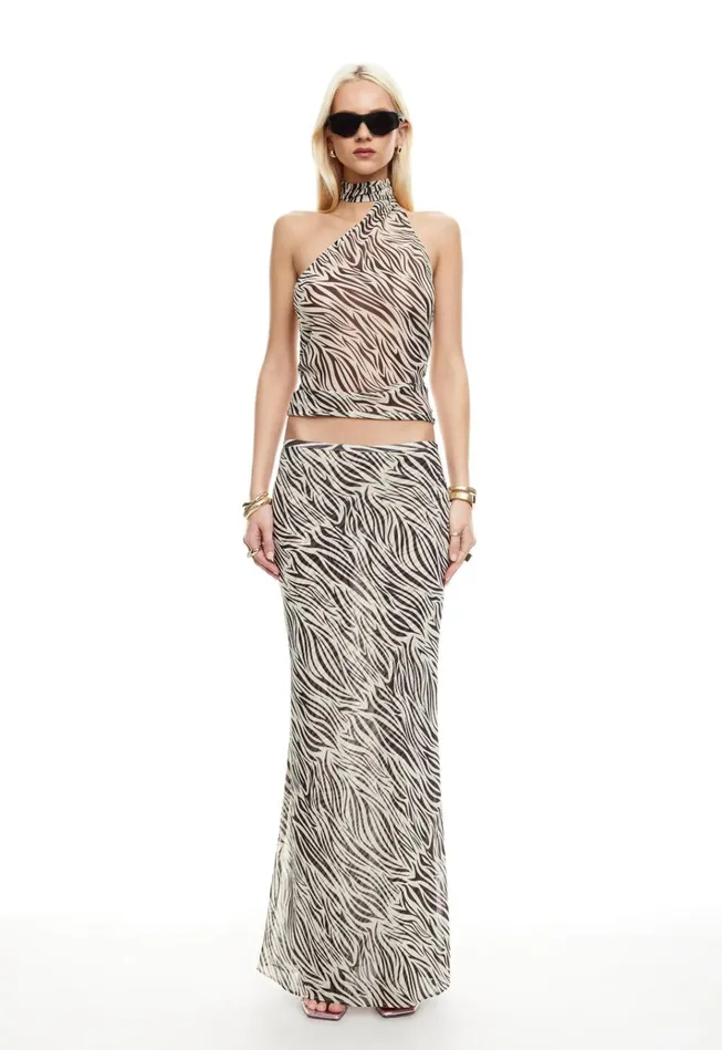 Women Lioness Fashion Skirts ENDLESS MAXI SKIRT Zebra Women Lioness Fashion Skirts ENDLESS MAXI SKIRT Zebra