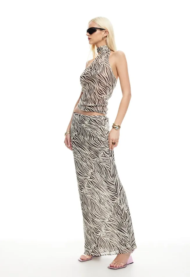 Women Lioness Fashion Skirts ENDLESS MAXI SKIRT Zebra Women Lioness Fashion Skirts ENDLESS MAXI SKIRT Zebra