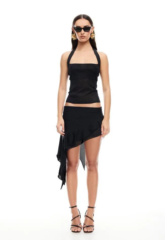 Women Lioness Fashion Skirts PALISADES MINI SKIRT Onyx