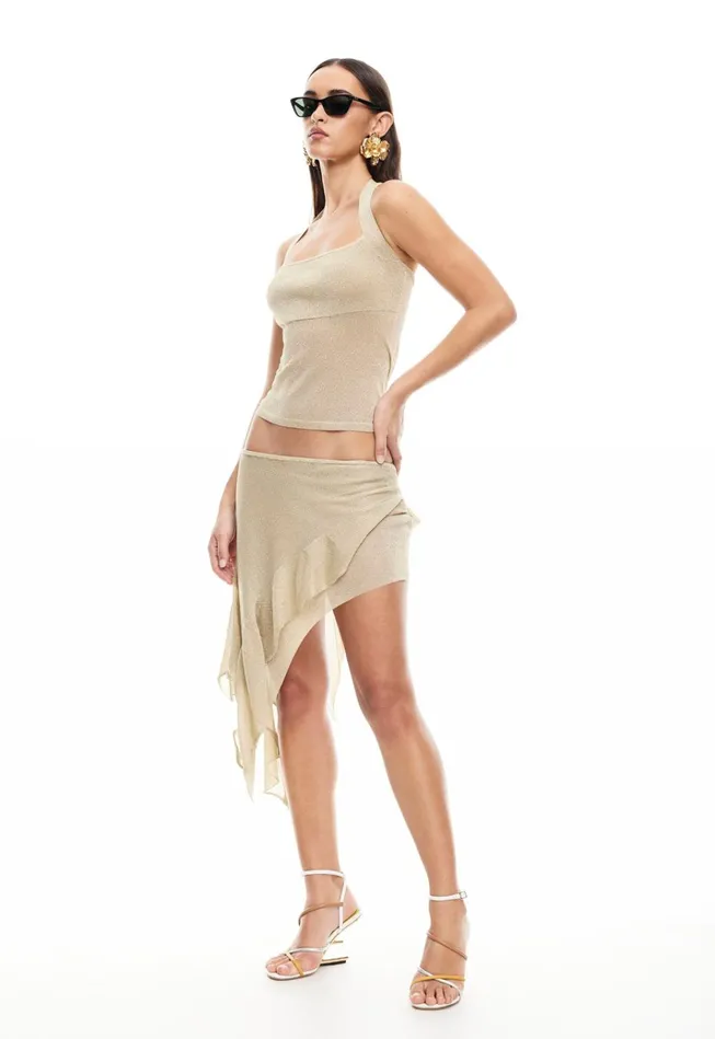 Women Lioness Fashion Skirts PALISADES MINI SKIRT Oyster Women Lioness Fashion Skirts PALISADES MINI SKIRT Oyster