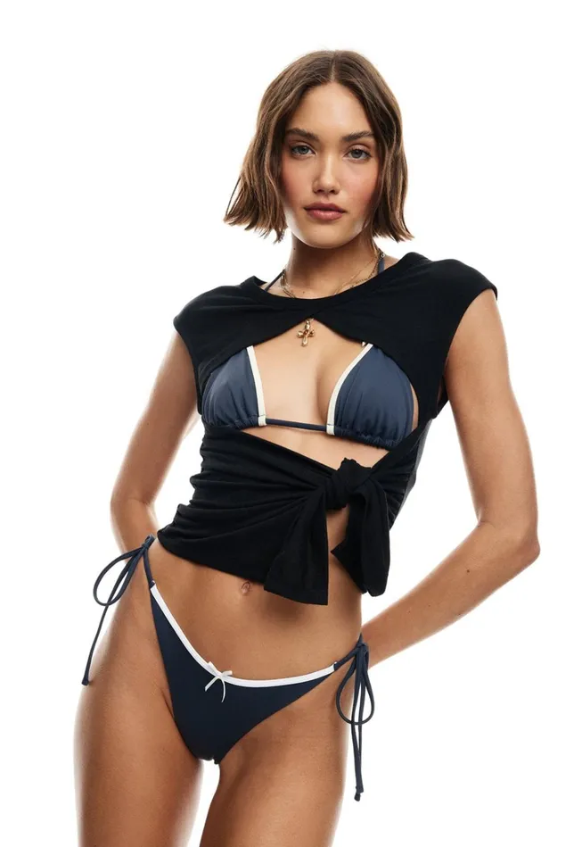 Women Lioness Fashion Swim GISELE TIE TOP Mineral