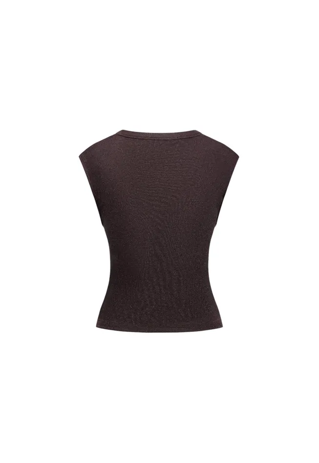 Women Lioness Fashion Swim MOSS TIE TOP Brown Women Lioness Fashion Swim MOSS TIE TOP Brown