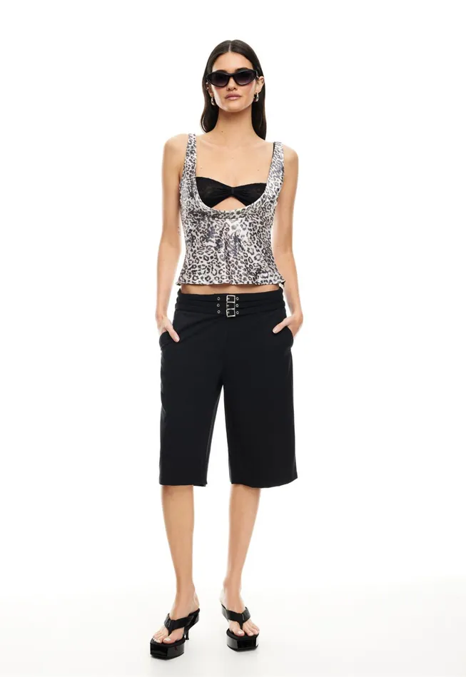 Women Lioness Fashion Tops DELILAH TOP Leopard Fade