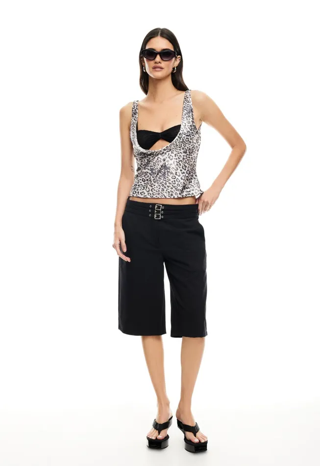 Women Lioness Fashion Tops DELILAH TOP Leopard Fade Women Lioness Fashion Tops DELILAH TOP Leopard Fade