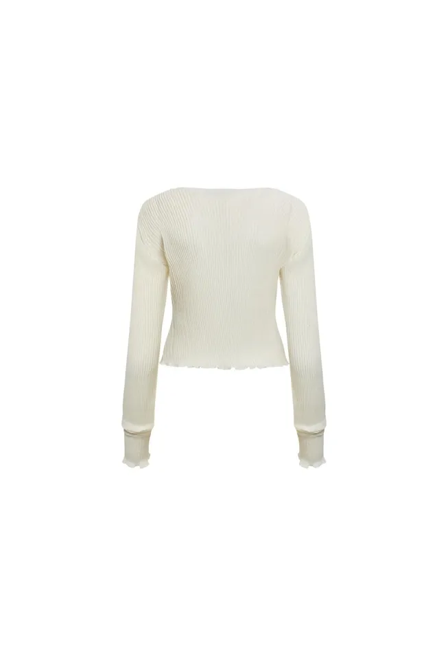 Women Lioness Fashion Tops FORD LONG SLEEVE TOP Ivory