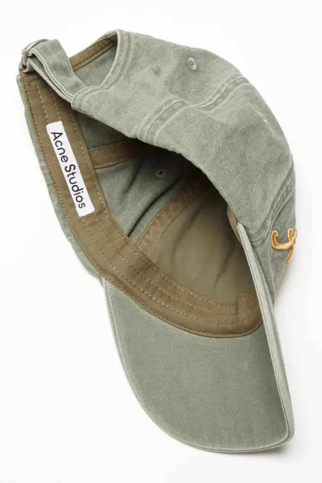 Women Logo Cap Sage Green Acne Studios Hats