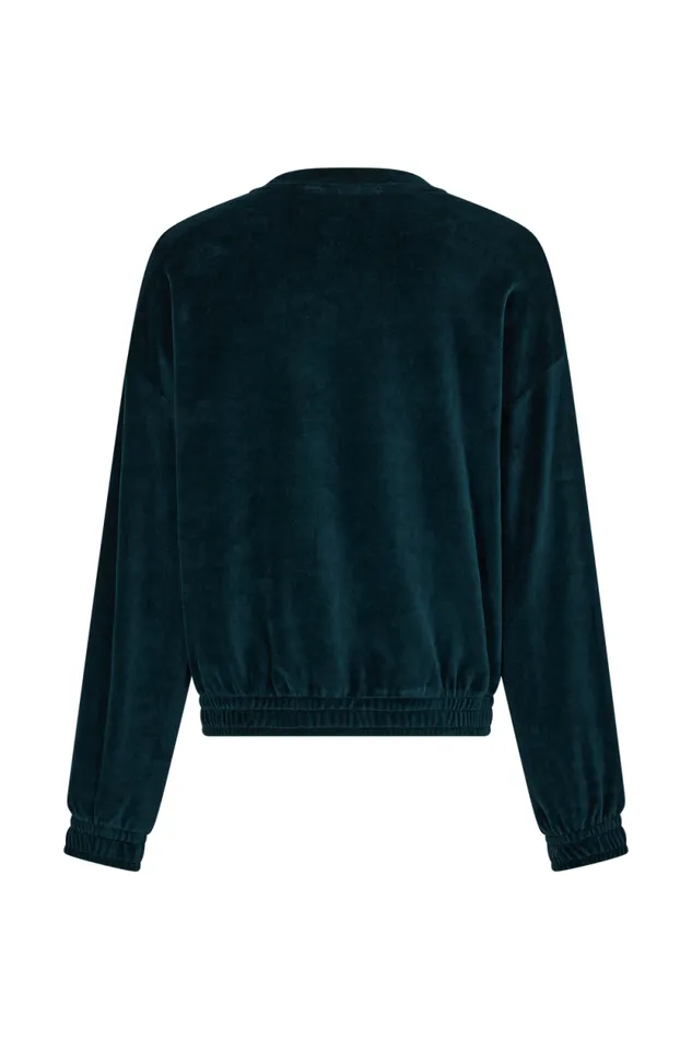 Women Longsleeved Velvet Sweater Dark Green Green Sonia Rykiel Sweatshirts