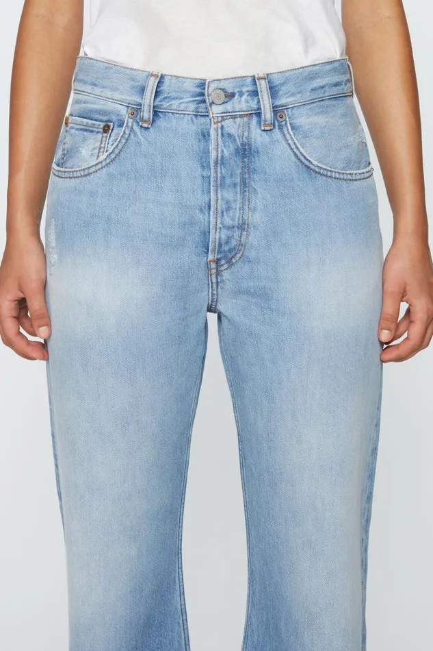Women Loose Fit Jeans 8211 2021F Light Blue Acne Studios Jeans