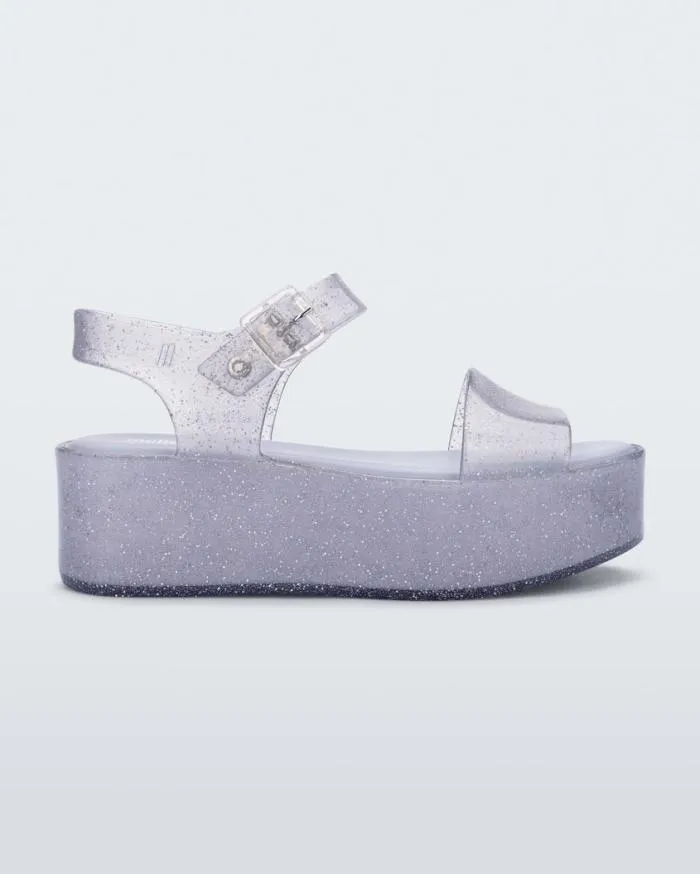 Women Mar Platform Glitter Lilac Melissa Platforms