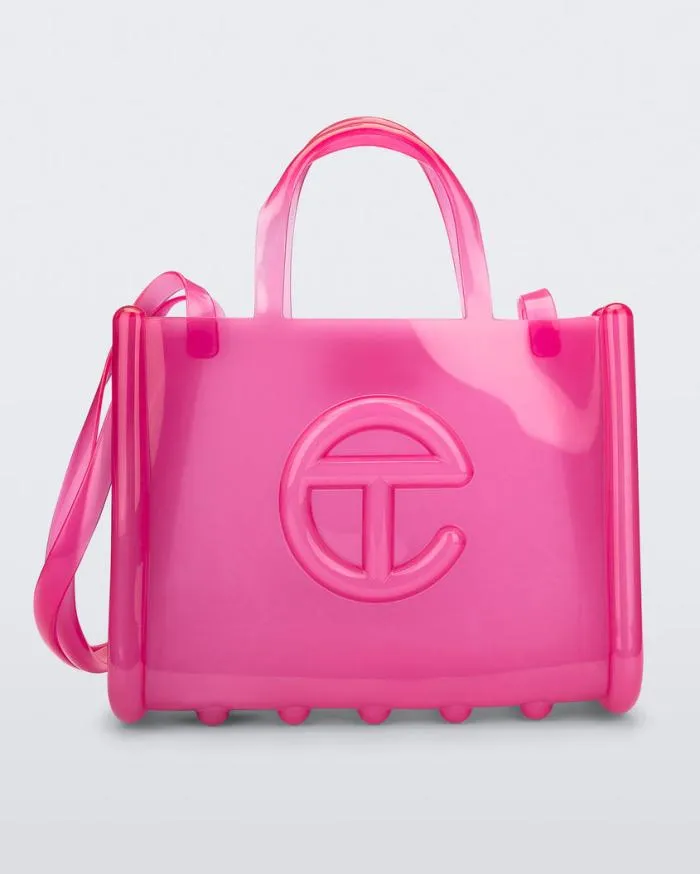 Women Medium Jelly Shopper Pink Melissa Handbags