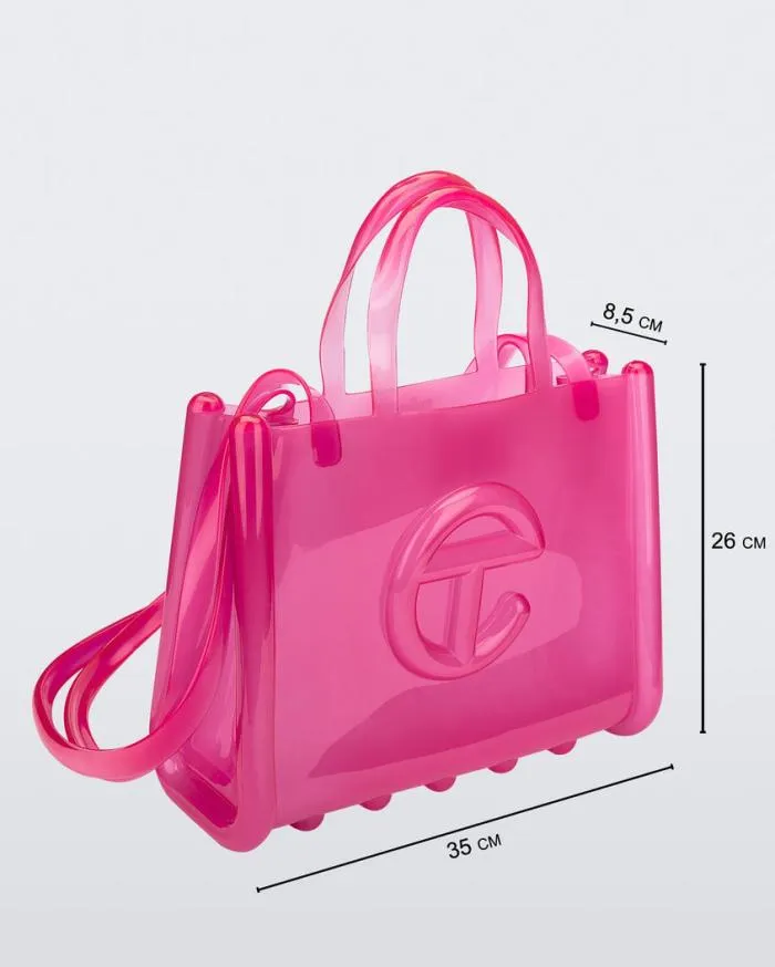 Women Medium Jelly Shopper Pink Melissa Handbags