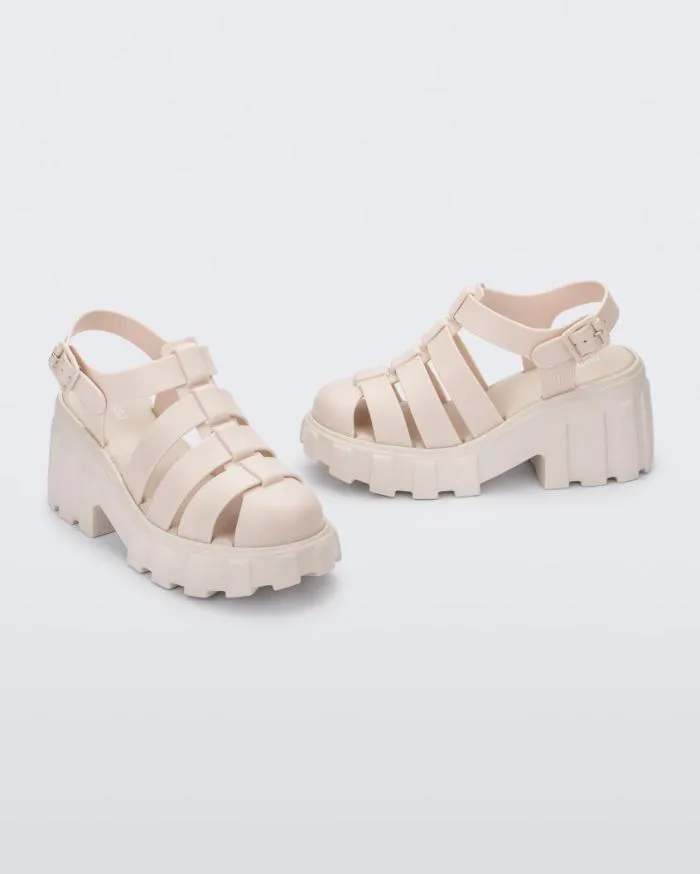 Women Megan Beige Melissa Platforms