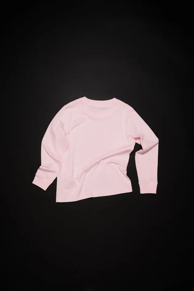 WomenMen Long Sleeve Tshirt 8211 Children Light Pink Acne Studios Children