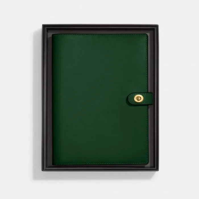 WomenMen Notebook Brassdark Pine Coach Tech and Travel