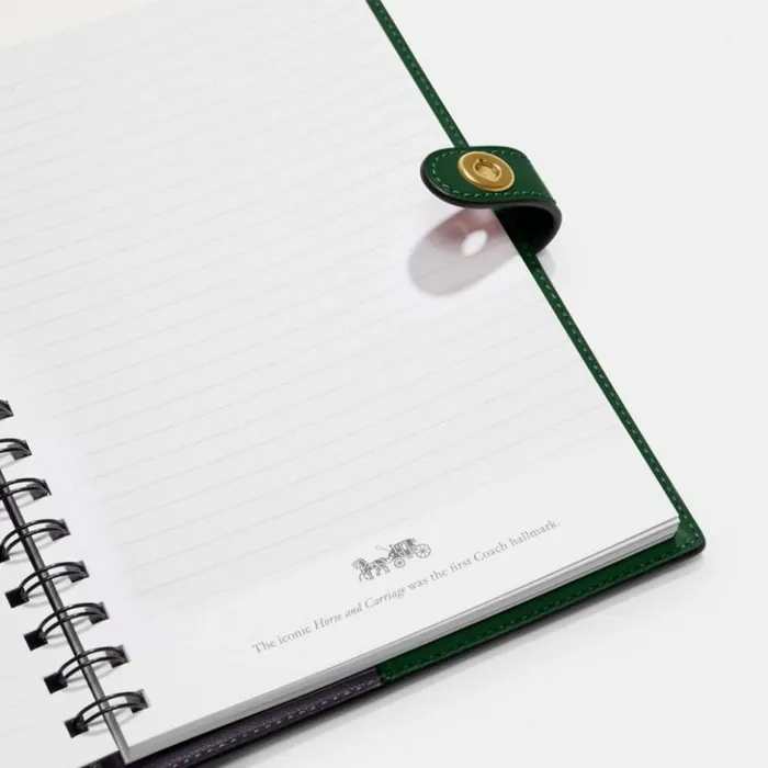 WomenMen Notebook Brassdark Pine Coach Tech and Travel