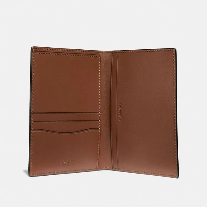 WomenMen Passport Case Saddle Coach Tech and Travel