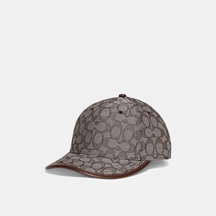 WomenMen Signature Jacquard Baseball Hat Oak Coach Hats Scarves and Gloves