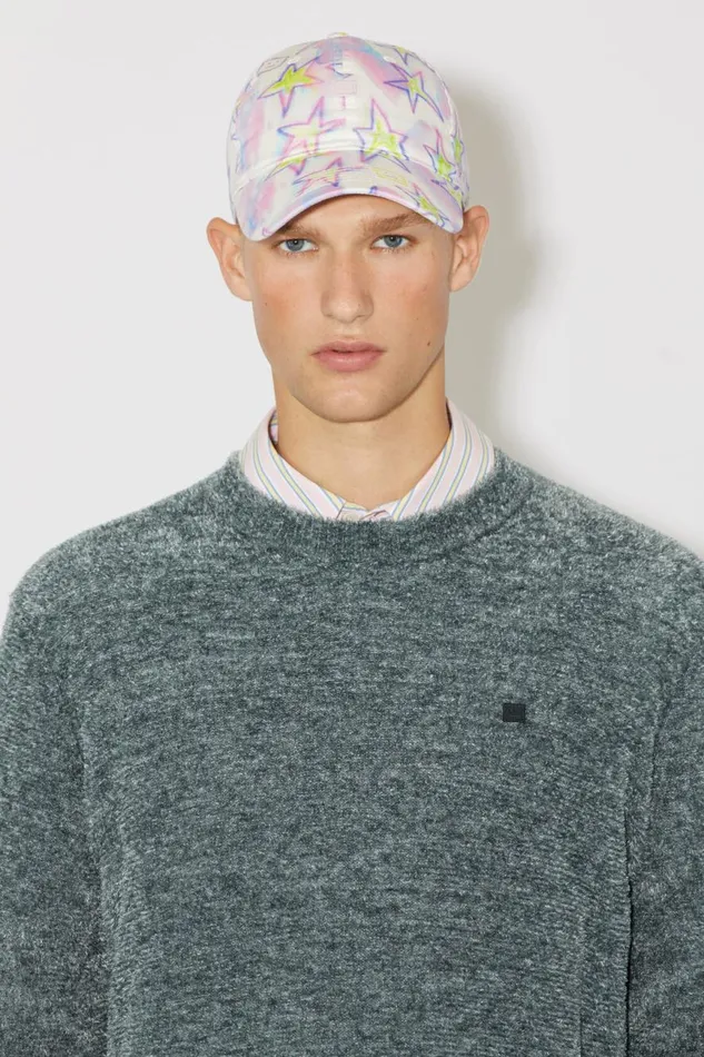 Women Micro Face Patch Cap Pale Pinkmulti Acne Studios Hats
