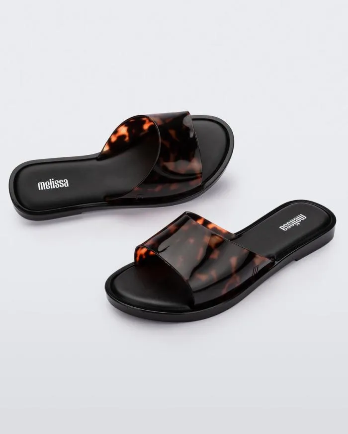 Women Miranda Black Tortoiseshell Melissa Slides