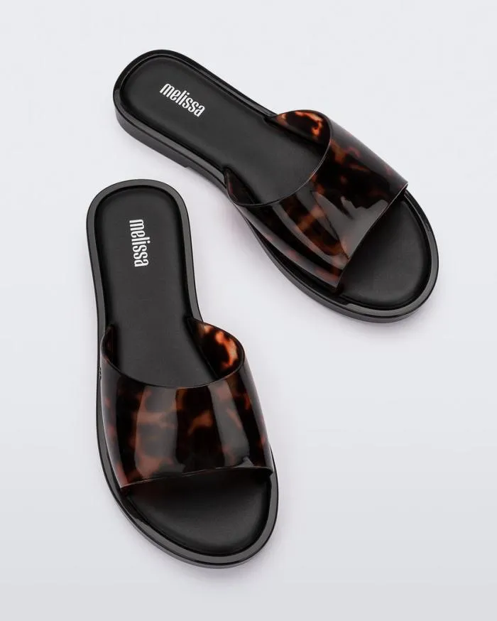 Women Miranda Black Tortoiseshell Melissa Slides