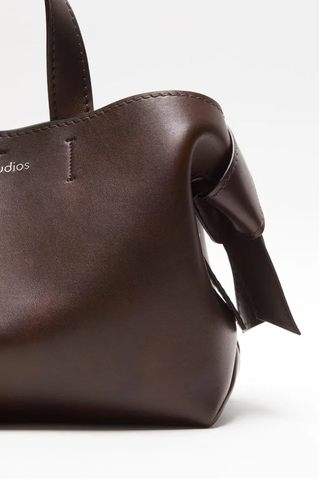 Women Musubi Midi Tote Dark Brown Acne Studios Bags