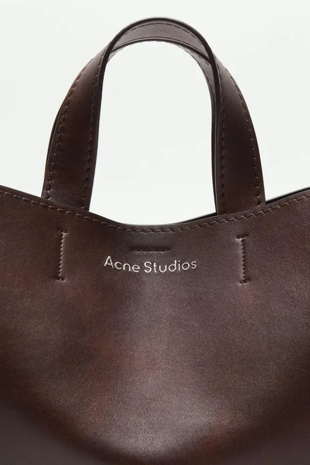 Women Musubi Midi Tote Dark Brown Acne Studios Bags