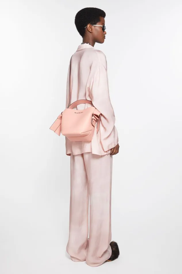 Women Musubi Mini Shoulder Bag Salmon Pink Acne Studios Bags