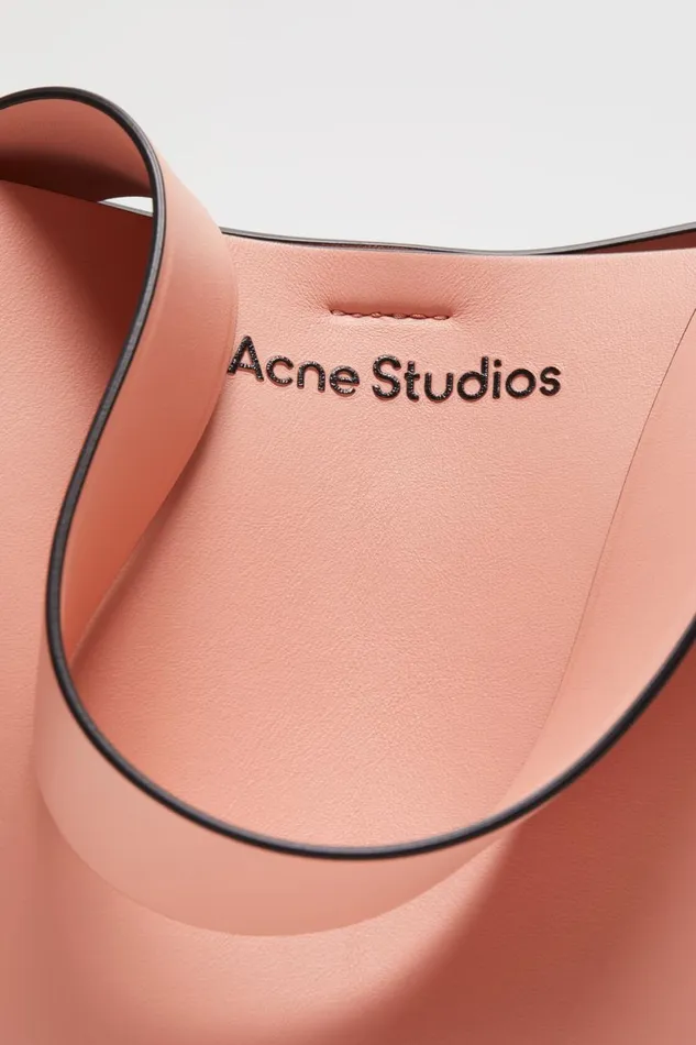 Women Musubi Mini Shoulder Bag Salmon Pink Acne Studios Bags