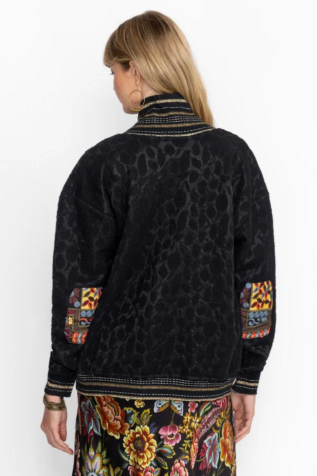 Women Outerwear Johnny Was COBBLE CARDIGAN Black