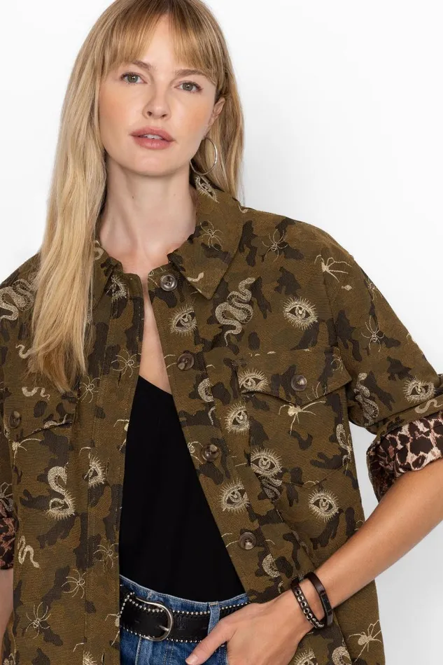 Women Outerwear Johnny Was SHIRT JACKET Mandella