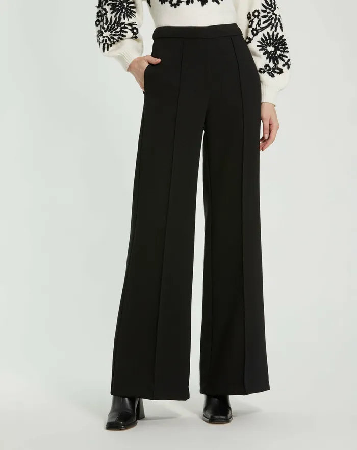 Women Pants Mac Duggal Classic Crepe Wide Leg High Waisted Trouser Pant 8211 FINAL SALE Black Women Pants Mac Duggal Classic Crepe Wide Leg High Waisted Trouser Pant 8211 FINAL SALE Black