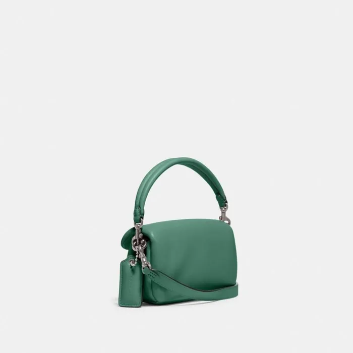 Women Pillow Tabby Shoulder Bag 18 Silverbright Green Coach Shoulder Bags and Hobos