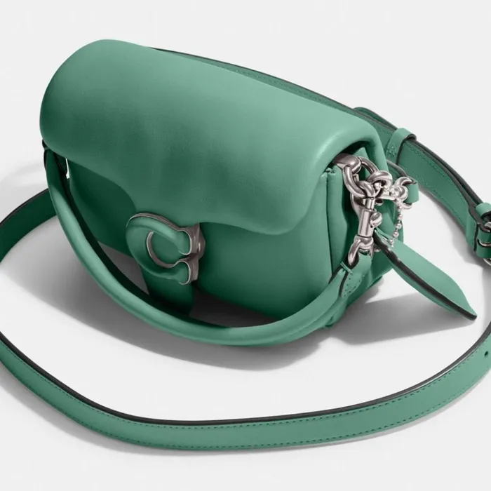 Women Pillow Tabby Shoulder Bag 18 Silverbright Green Coach Shoulder Bags and Hobos