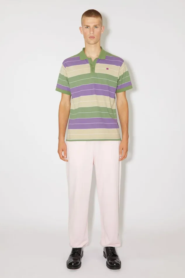 Women Polo Tshirt 8211 Regular Fit Purplegreen Acne Studios Tshirts
