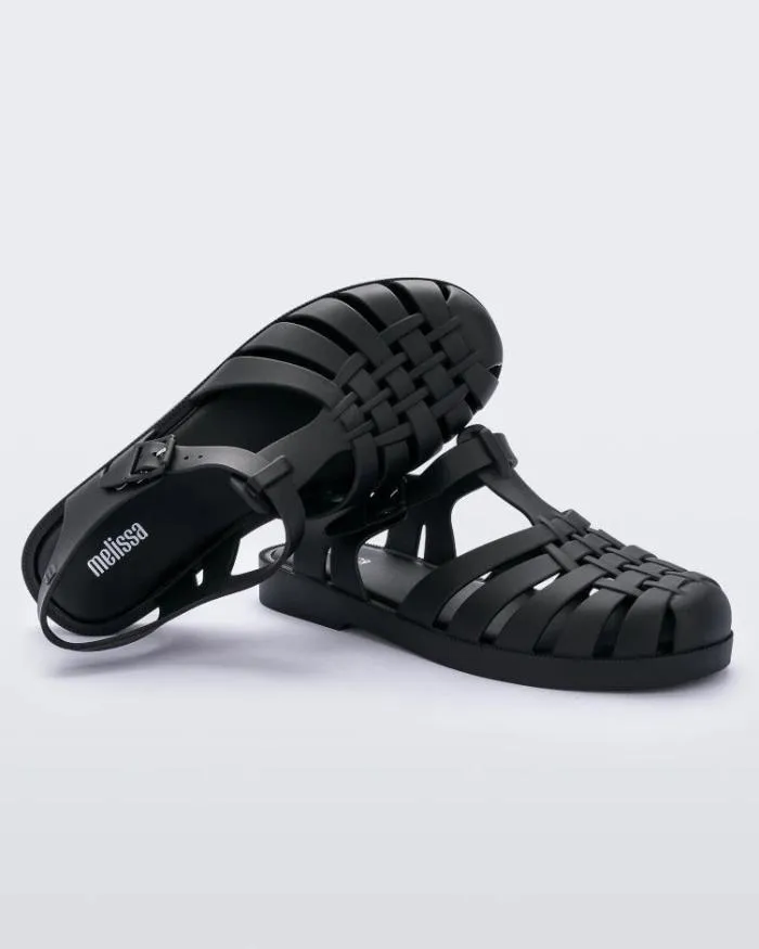 Women Possession Matte Black Melissa Sandals
