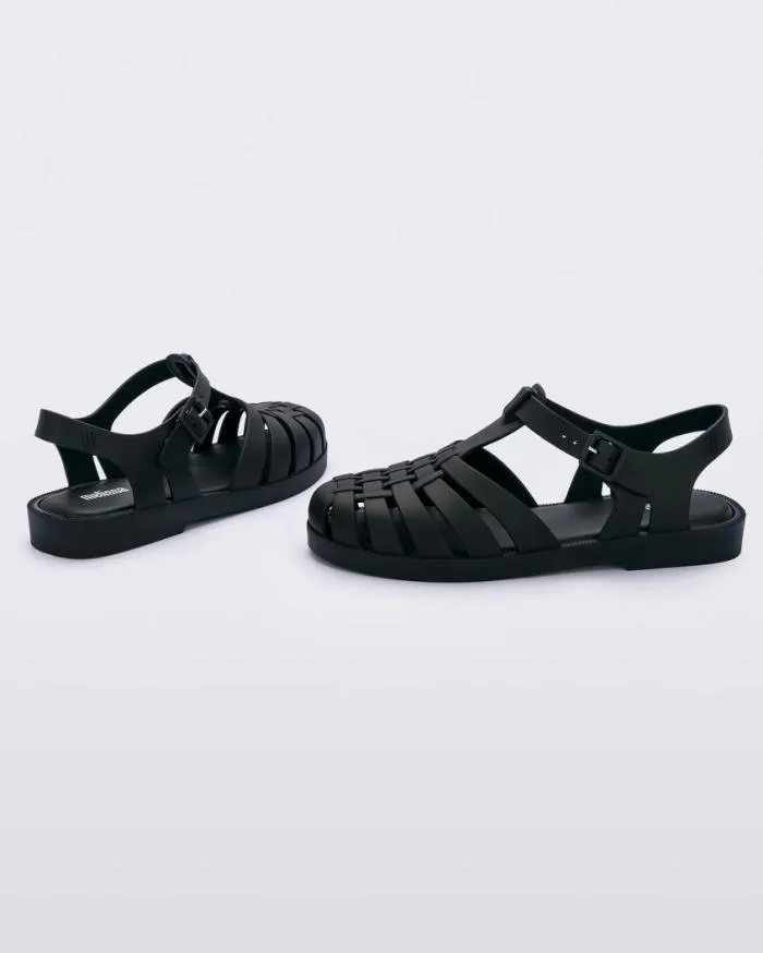 Women Possession Matte Black Melissa Sandals