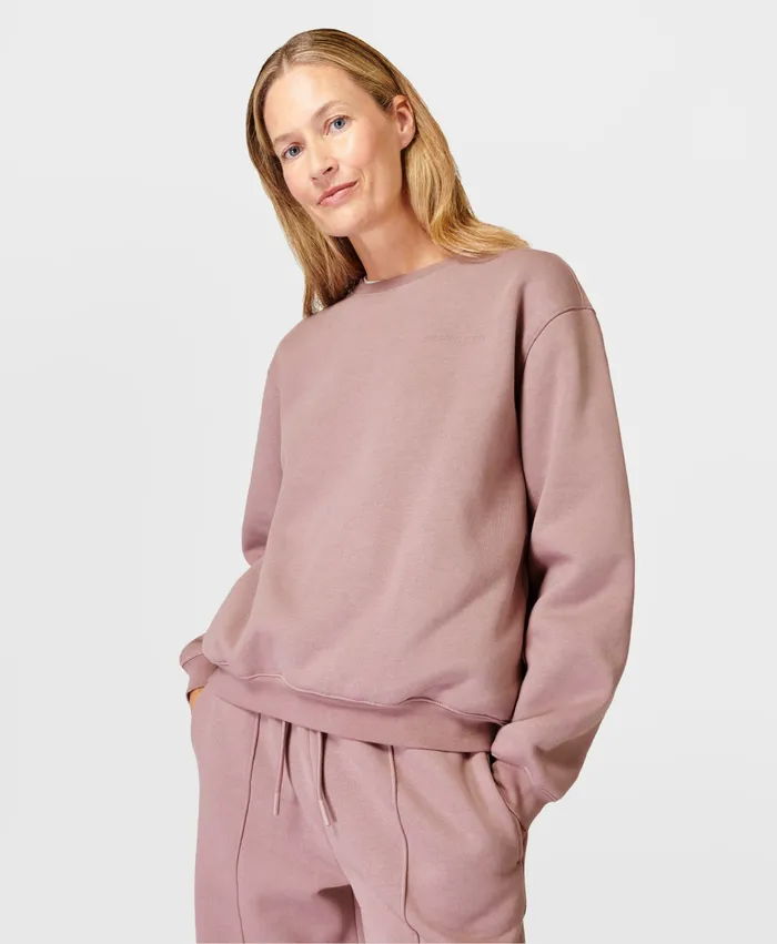Women Powerhouse Sweatshirt Dusk Pink Jumpers Hoodies Sweaty Betty