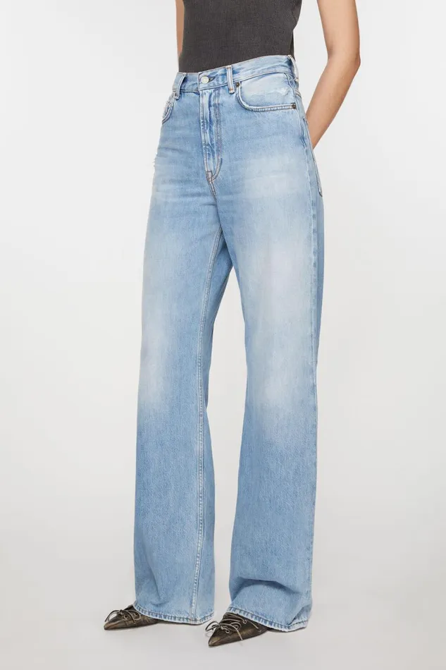 Women Relaxed Fit Jeans 8211 2022F Light Blue Acne Studios Jeans