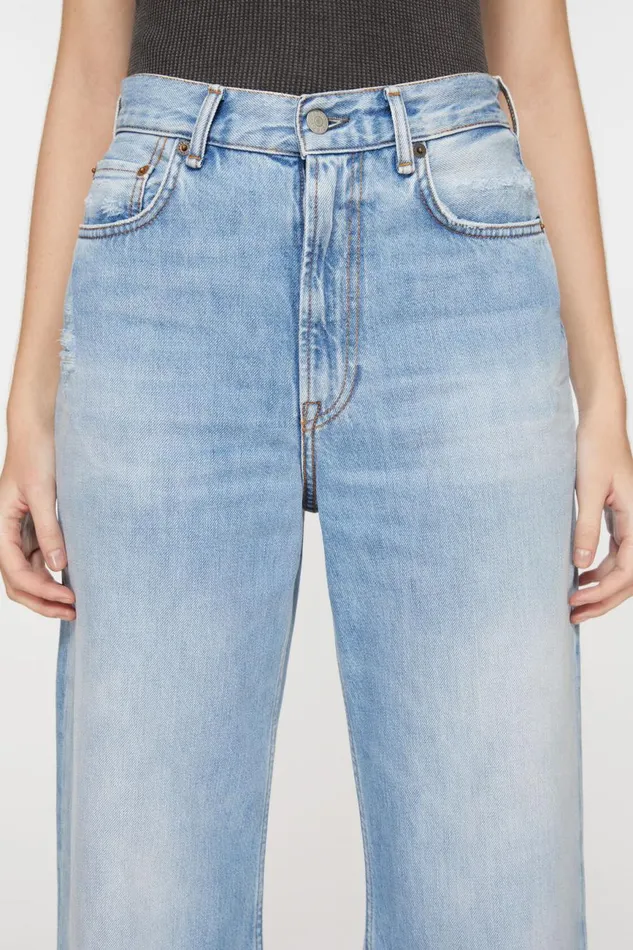 Women Relaxed Fit Jeans 8211 2022F Light Blue Acne Studios Jeans
