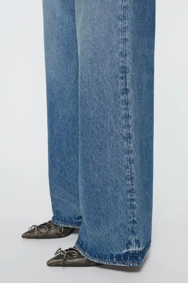 Women Relaxed Fit Jeans 8211 2022F Mid Blue Acne Studios Jeans