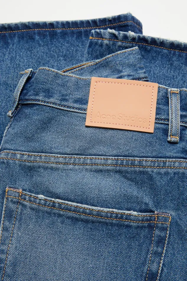 Women Relaxed Fit Jeans 8211 2022F Mid Blue Acne Studios Jeans