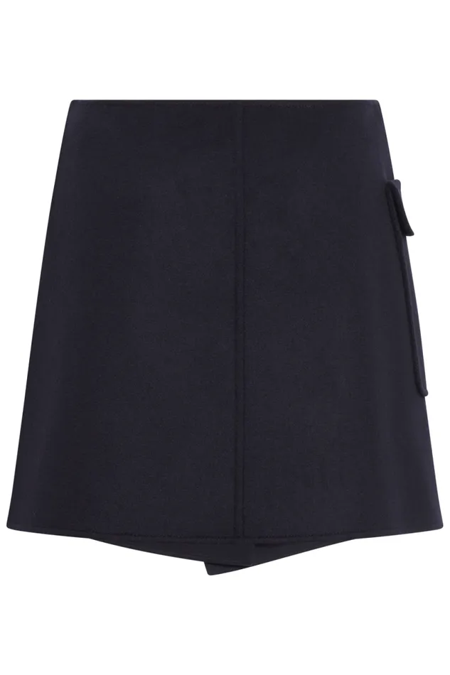 Women Reversable Wrap Skirt Navy Blue Sonia Rykiel Skirts