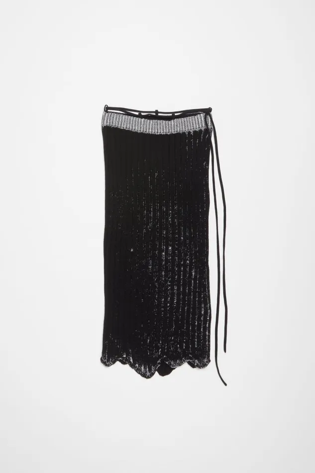 Women Rib Skirt Blackwhite Acne Studios Skirts