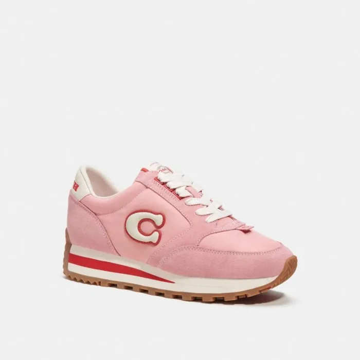 Women Runner Sneaker Bubblegumsport Red Coach Sneakers