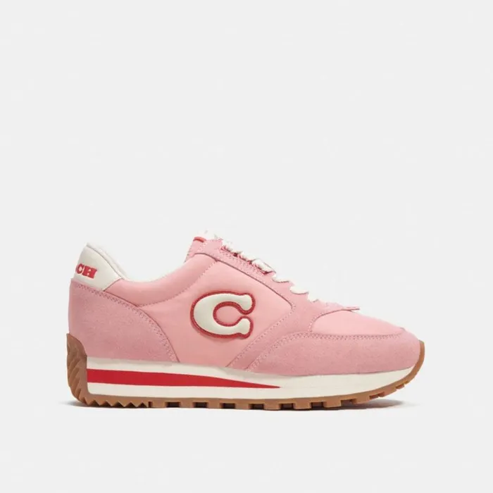 Women Runner Sneaker Bubblegumsport Red Coach Sneakers